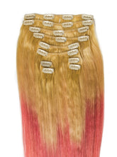 Extensii Ombre Blond/Pink Pastel